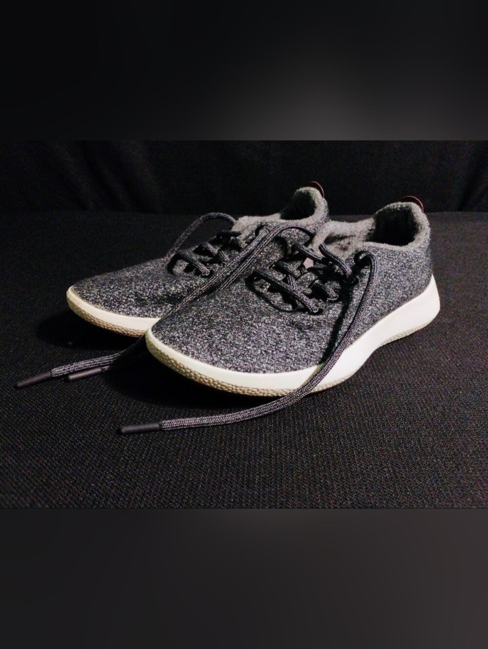 Allbirds Wool Runner Up Mizzle Shoes Women's Sz 7 Gray"Missing Insoles"